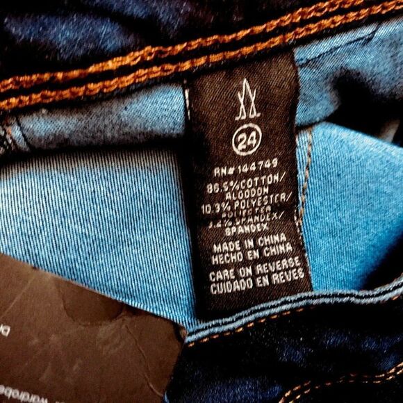 LaLa Anthony Stiletto High Rise Skinny Jeans Sz 24 Dark Wash NEW - Picture 6 of 7